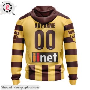 afl hawthorn football club personalized 2024 home aop shirt, hoodie, sweatshirt