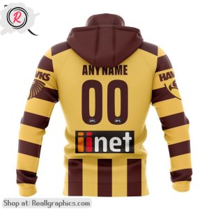 afl hawthorn football club personalized 2024 home aop shirt, hoodie, sweatshirt