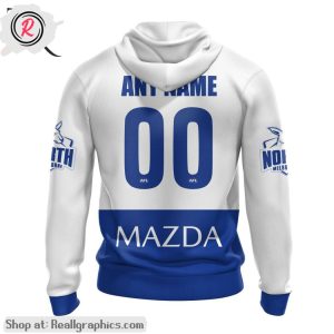 afl north melbourne football club personalized 2024 away aop shirt, hoodie, sweatshirt