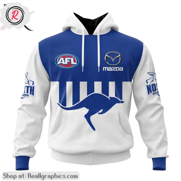 afl north melbourne football club personalized 2024 away aop shirt, hoodie, sweatshirt