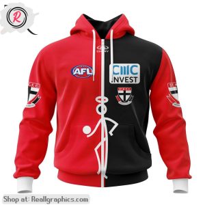 afl st kilda football club personalized 2024 stickman aop shirt, hoodie, sweatshirt