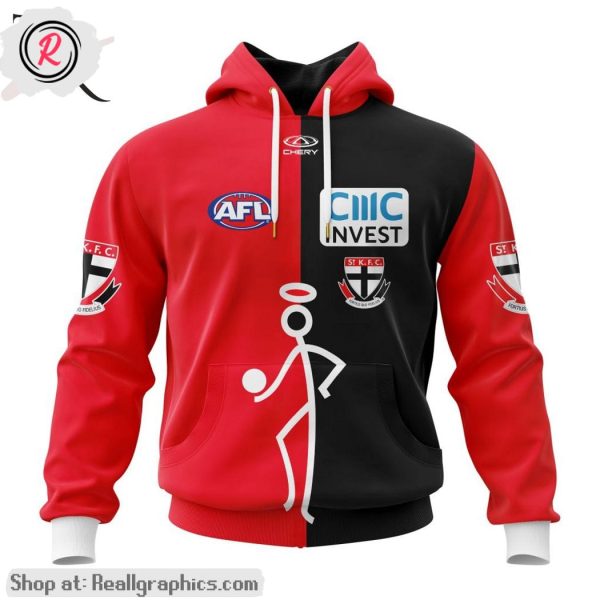 afl st kilda football club personalized 2024 stickman aop shirt, hoodie, sweatshirt