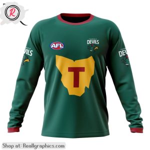 afl tasmania football club personalized 2024 kits aop shirt, hoodie, sweatshirt