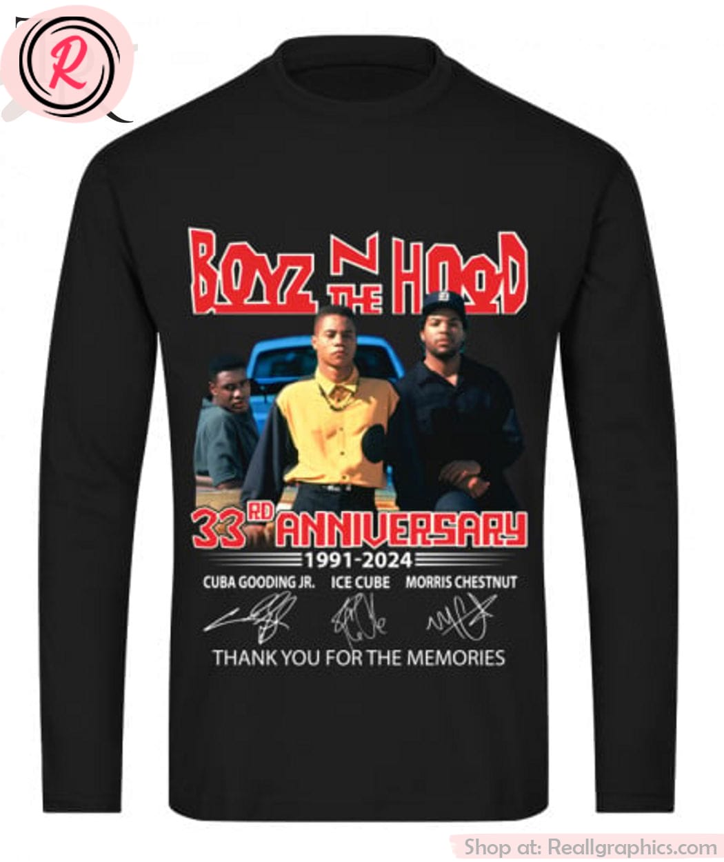 boyz n the hood 33rd anniversary 1991-2024 thank you for the memories unisex shirt