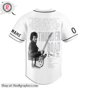 bruce springsteen 2024 world tour thunder road born to run custom baseball jersey shirt style