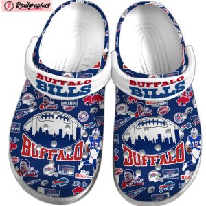 buffalo bills nfl classic crocs shoes, buffalo bills fan gears