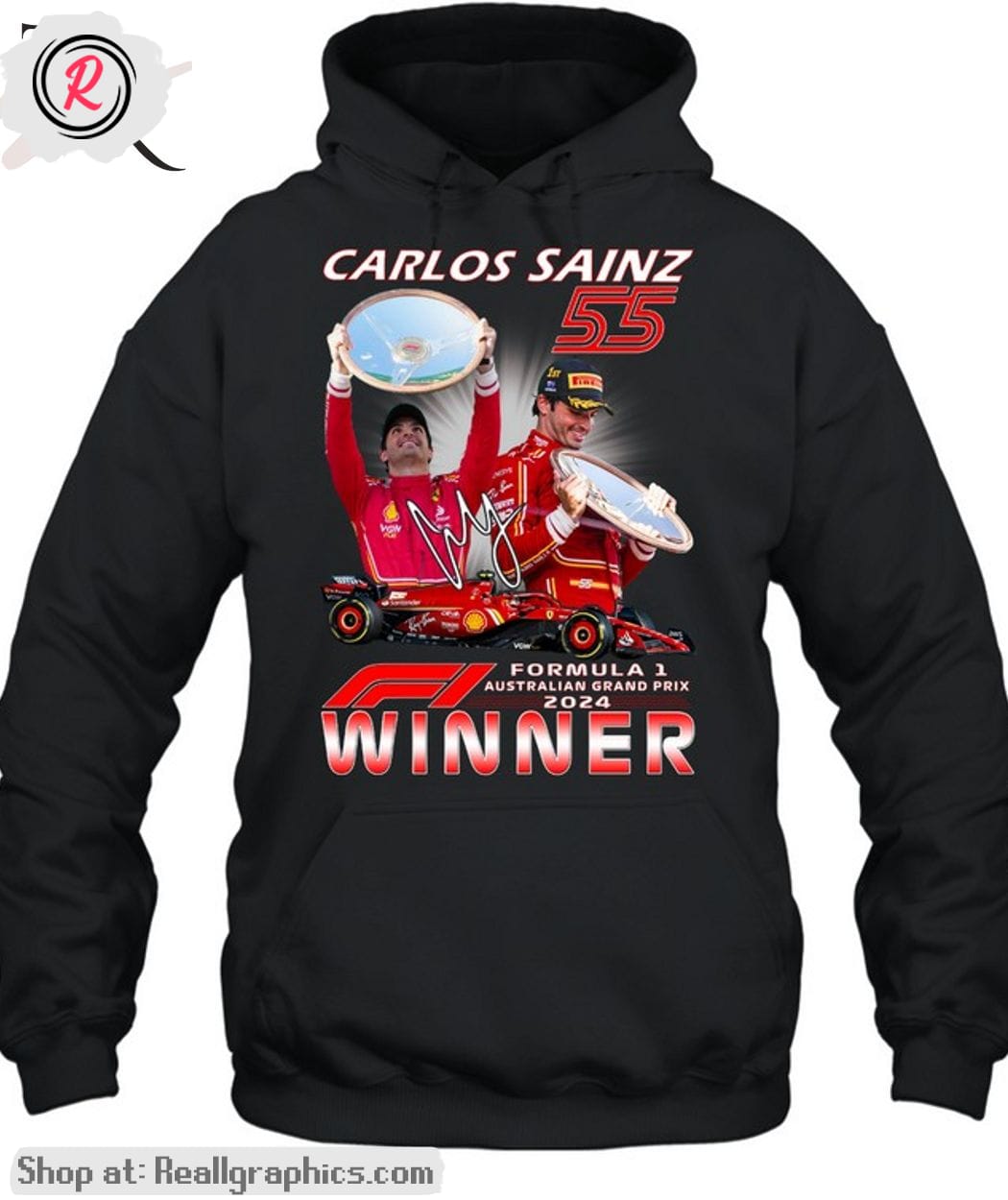 carlos sains 55 formula 1 australian grand prix 2024 winner unisex shirt