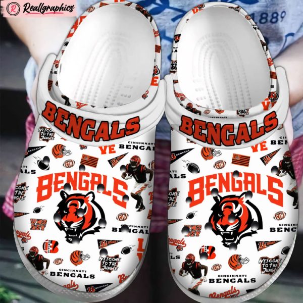 cincinnati bengals nfl classic crocs shoes, bengals unique gifts