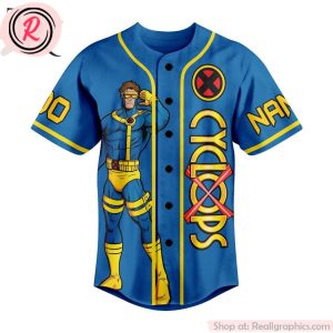 cyclops to me my x-men custom baseball jersey