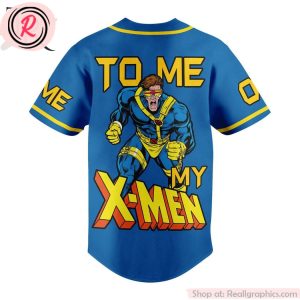 cyclops to me my x-men custom baseball jersey