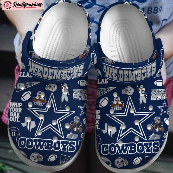 dallas cowboys nfl classic crocs shoes, cowboys football team gifts