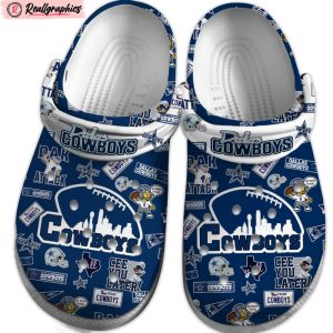 dallas cowboys nfl classic crocs shoes, dallas cowboys footwear