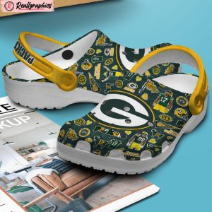 green bay packers nfl classic crocs shoes, packers merchandise