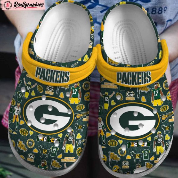 green bay packers nfl classic crocs shoes, packers merchandise