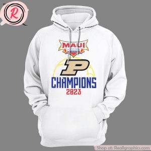 maui invitational champions purdue boilermakers 2023 3d hoodie