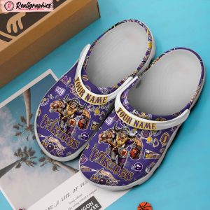 minnesota vikings nfl classic crocs shoes, vikings footwear