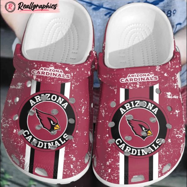 nfl arizona cardinals football crocs crocband shoes comfortable clogs for men women, cardinals footwear