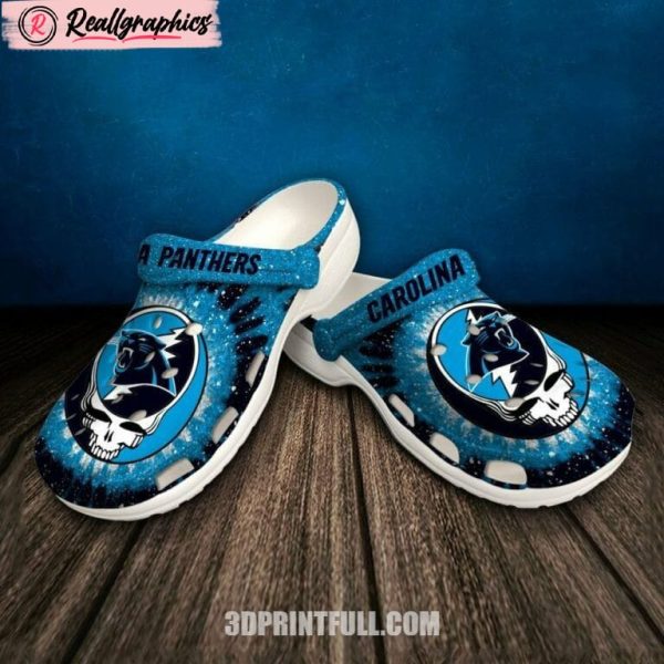 nfl carolina panthers 3d printed crocs, carolina panthers merch