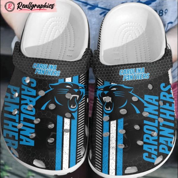 nfl carolina panthers football crocs comfortable shoes clogs crocband for men women, panthers gifts