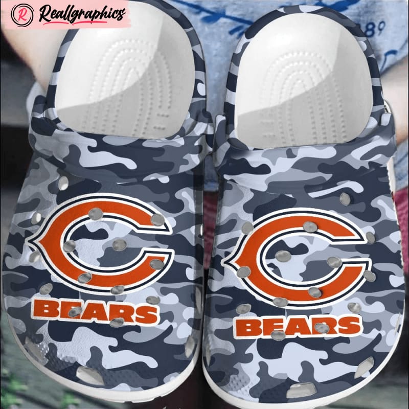 nfl chicago bears football crocband shoes crocs clogs comfortable for men women, bears fan gears