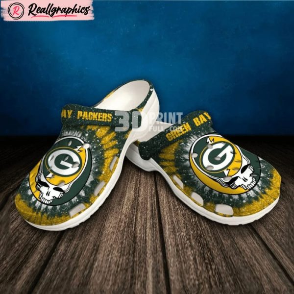 nfl green bay packers crocs shoes, green bay packers gifts for fans