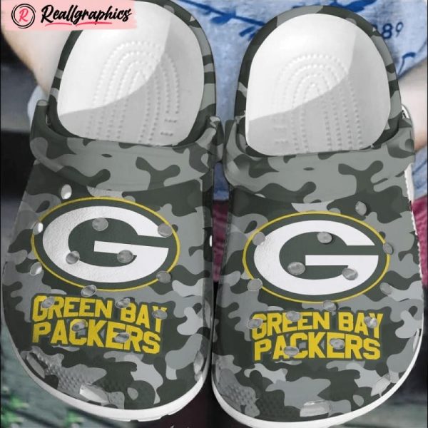 nfl green bay packers football clogs crocs shoes comfortable crocband for men women, packers footwear