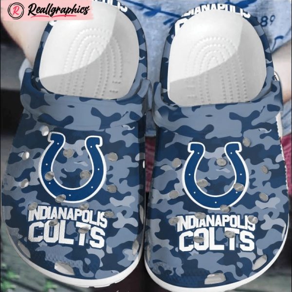 nfl indianapolis colts football clogs shoes crocband crocs comfortable for men women, colts team gifts