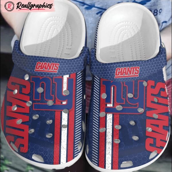 nfl new york giants football 3d printed classic crocs shoes, giants team gifts