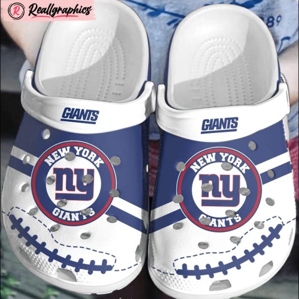 nfl new york giants football crocs clogs comfortable shoes crocband for men women, new york giants gear