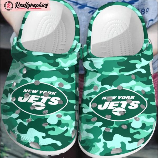 nfl new york jets football crocs comfortable clogs crocband shoes for men women, jets shoes