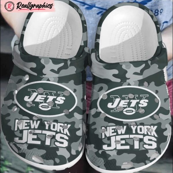 nfl new york jets football crocs comfortable clogs shoes crocband for men women, new york jets gear