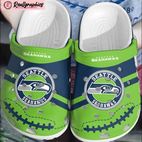 nfl seattle seahawks crocscrocband comfortable shoes clogs for men women, seahawks team gifts