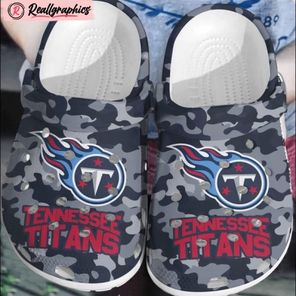 nfl tennessee titans crocsshoes comfortable clogs crocband for men women, tennessee titans fan gears