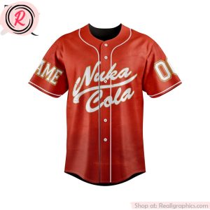 nuka cola it's a blast fallout custom baseball jersey