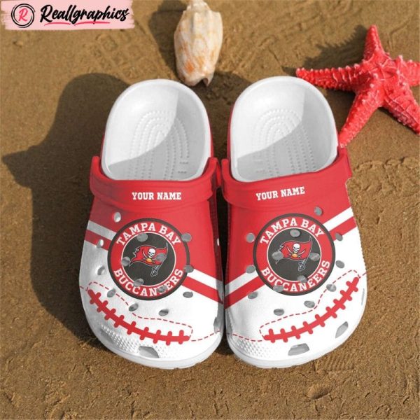 personalized tampa bay buccaneers nfl fans crocband clogs, buccaneers gifts