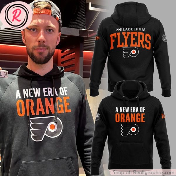 philadelphia flyers a new era of orange hoodie