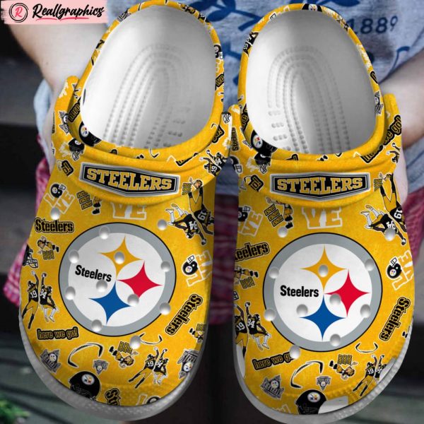 pittsburgh steelers nfl classic crocs shoes, steelers shoes