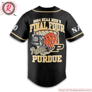 purdue boilermakers 2024 ncaa men's final four custom baseball jersey