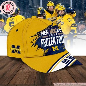 saint paul, mn men hockey 2024 frozen four michigan wolverines cap