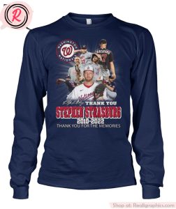 washington nationals thank you stephen strasburg 2010-2022 thank you for the memories unisex shirt