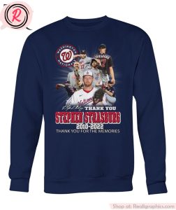 washington nationals thank you stephen strasburg 2010-2022 thank you for the memories unisex shirt