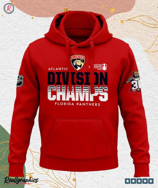 2024 atlantic division champions florida panthers 3d hoodie