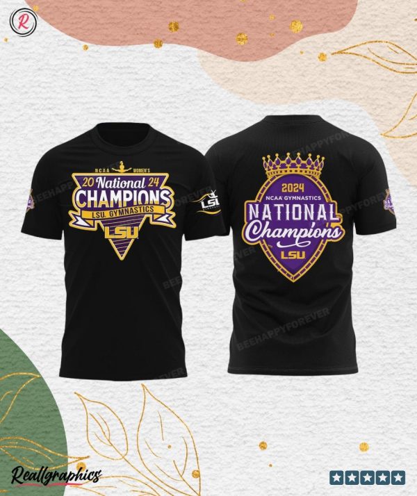 2024 ncaa gymnastics national national champions lsu tigers hoodie black