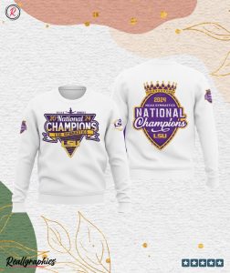 2024 ncaa gymnastics national national champions lsu tigers hoodie white