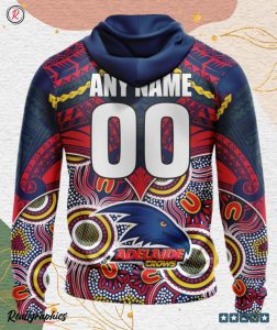 afl adelaide crows special indigenous mix polynesian design hoodie