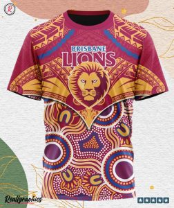 afl brisbane lions special indigenous mix polynesian design hoodie