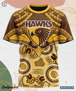 afl hawthorn football club special indigenous mix polynesian design hoodie