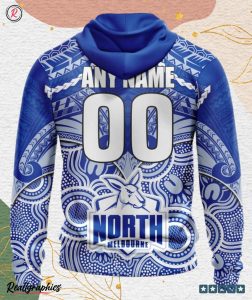 afl north melbourne football club special indigenous mix polynesian design hoodie