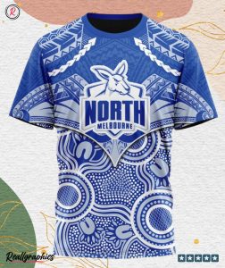 afl north melbourne football club special indigenous mix polynesian design hoodie