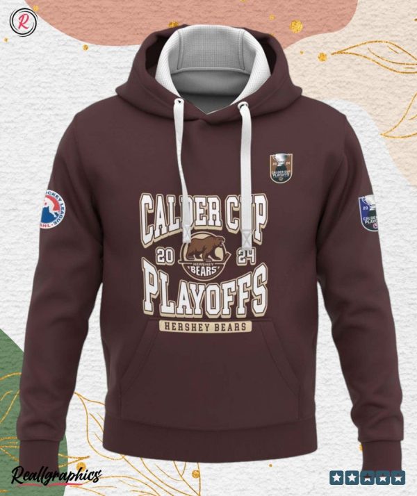 ahl hershey bears calder cup 2024 playoffs 3d hoodie